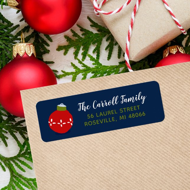 Holiday Whimsy Personalized Return Address Labels (Creator Uploaded)