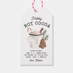 Holiday White Cocoa Gift Tags