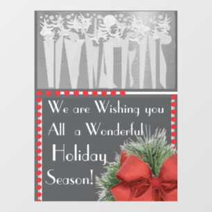 HOLIDAY  WINDOW CLING