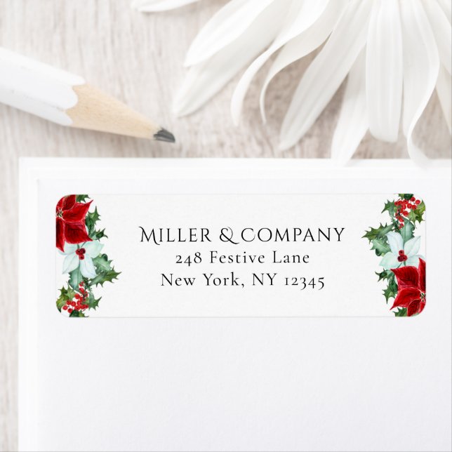 Holiday Winter Floral Modern Corporate Christmas (Insitu)