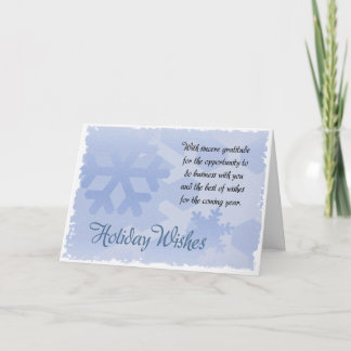 Holiday Wishes Card