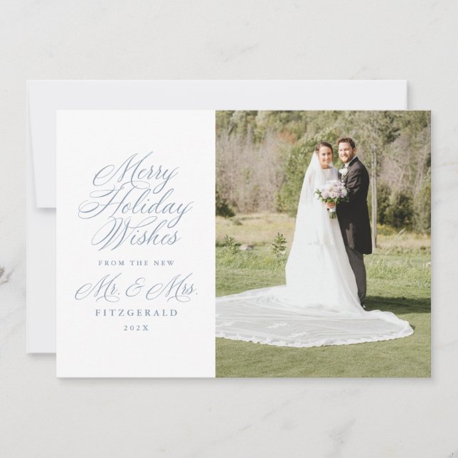 Holiday Wishes from the New Mr. and Mrs. Newlywed (Front)