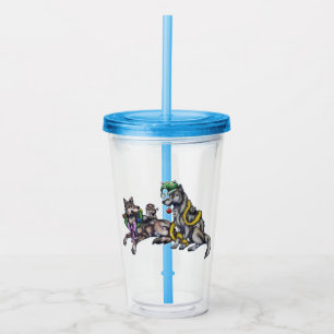 Holiday Wolves Acrylic Tumbler