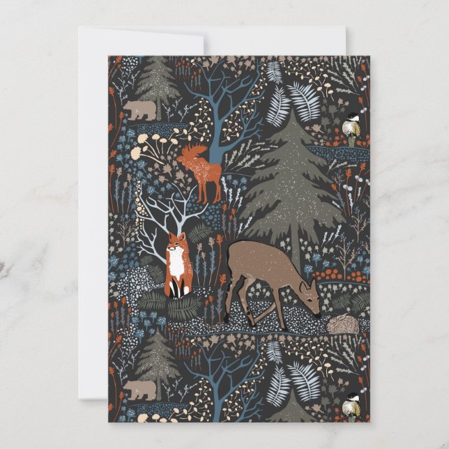 Holiday Woodland Animals Card (Front)
