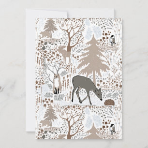 Holiday Woodland Animals Card