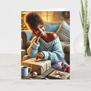 Holiday Wrappin' Queen Card