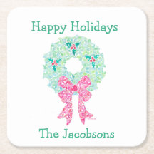 Holiday Wreath Coasters