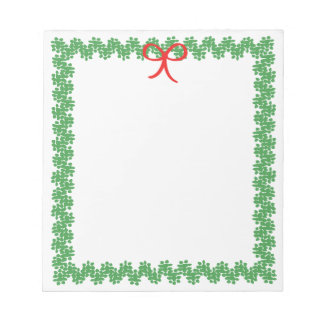 Holiday Wreath Notepad