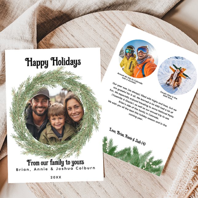 Holiday Wreath Photo Card (Creator Uploaded)