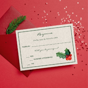 Holiday Wreath Poinsettia Christmas Response