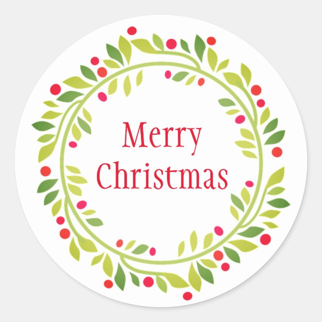 Holiday Wreath Stickers (Front)
