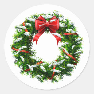 Holiday Wreath Stickers