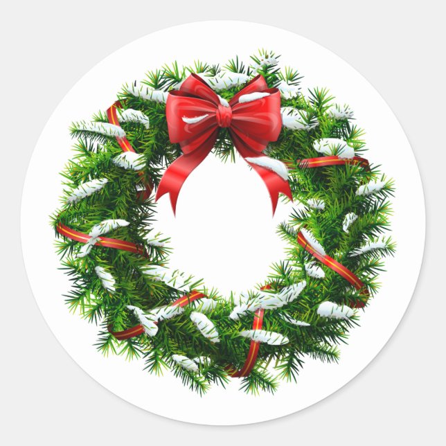 Holiday Wreath Stickers (Front)