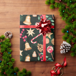 Holiday Xmas Christmas Seasonal Gift Wrapping Paper