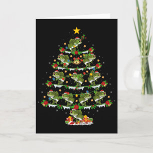 Holiday Xmas Lighting Santa Byss Fish Christmas Tr Card