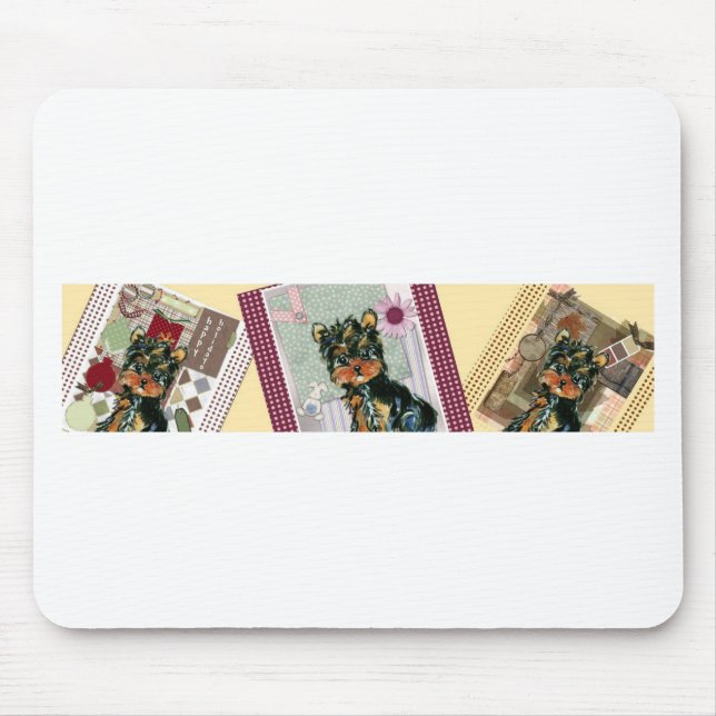 HOLIDAY YORKIES MOUSE PAD (Front)