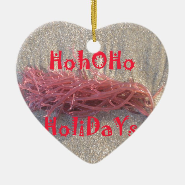 Holidays from the Beach Collection. Ceramic Ornament (Front)