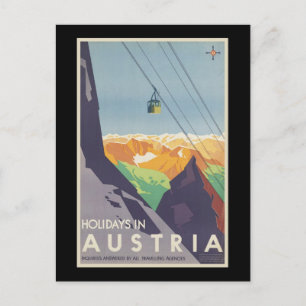 Holidays in Austria Holiday Postcard