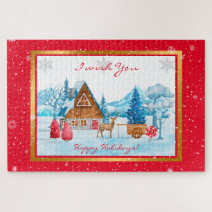 Holidays Landscape Customize Jigsaw Puzzle