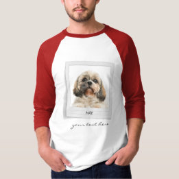Holidays Pet Birthday Photo Frame Personalized Dog T-Shirt