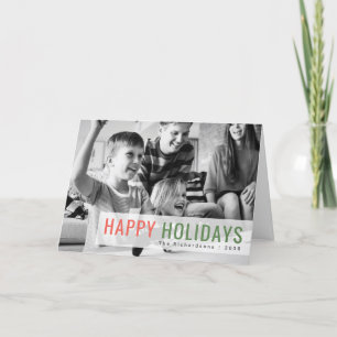 Holidays Photo   Modern Family Kids Joy Happiness Holiday Card