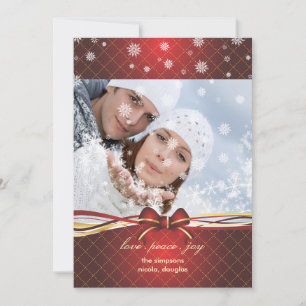 Holidays photocards, customize your text (back) holiday card