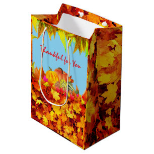 Holidays Thankful  Medium Gift Bag