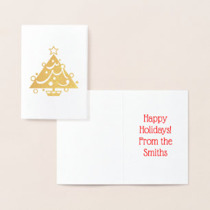 Holidays Tree Christmas 4Lee Foil Card