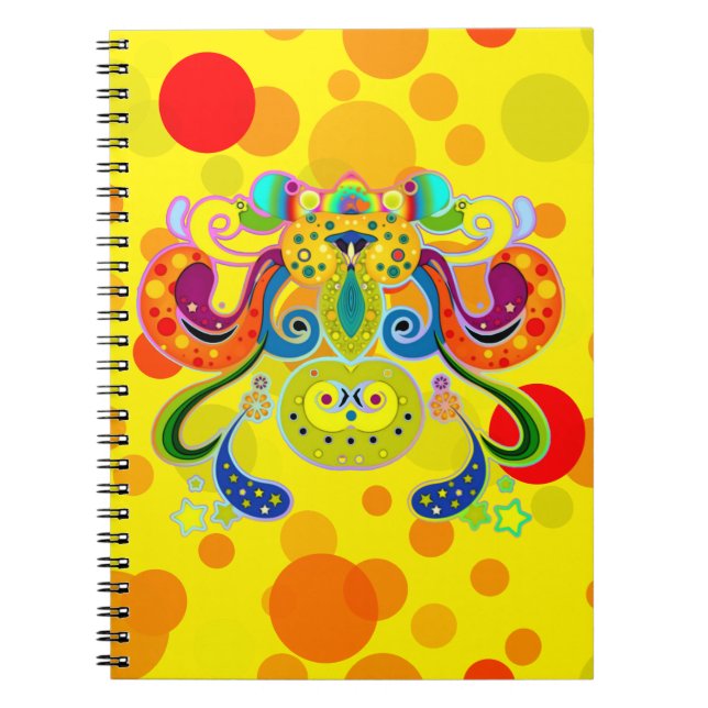 holiES - abstract happy holy Cow + your ideas Notebook (Front)