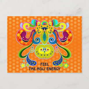 holiES - abstract happy holy Cow + your ideas Postcard