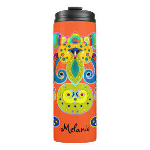 holiES - abstract happy holy Cow + your ideas Thermal Tumbler