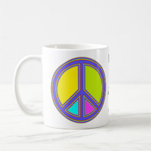 holiES - colourful PEACE sign + your ideas Coffee Mug