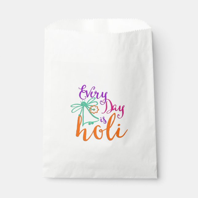holiES - Every Day is Holi + your backgr. & ideas Favour Bag (Front)