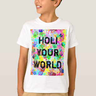 holiES - hands splashes coloured grunge pattern 2 T-Shirt