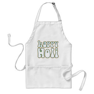 holiES - HAPPY HOLI simply coloured outline 1 Standard Apron