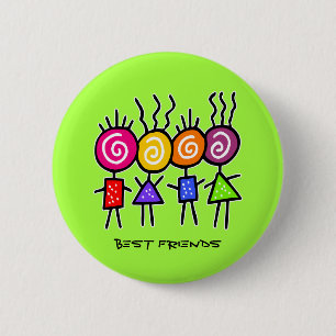 holiES - HOLI BEST FRIENDS + your ideas 2 Inch Round Button
