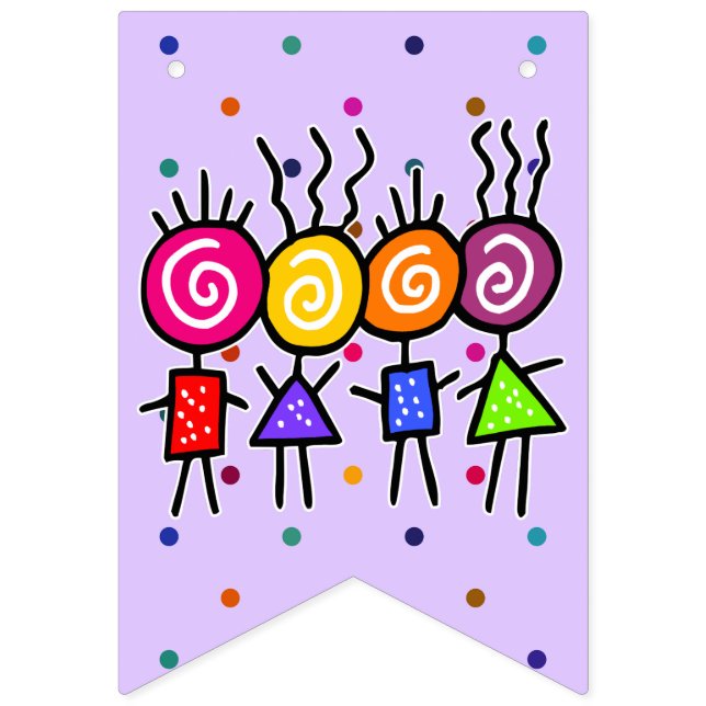 holiES - HOLI BEST FRIENDS + your ideas Bunting Flags (First Flag)