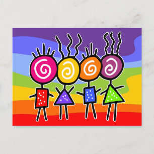 holiES - HOLI BEST FRIENDS + your ideas Postcard