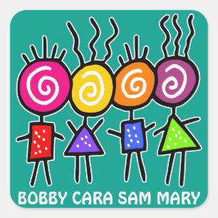 holiES - HOLI BEST FRIENDS + your ideas Square Sticker