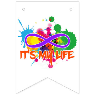 holiES - Lemniscate - It's my Life Splashes Bunting Flags