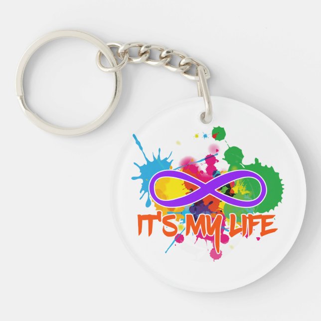 holiES - Lemniscate - It's my Life Splashes Keychain (Front)