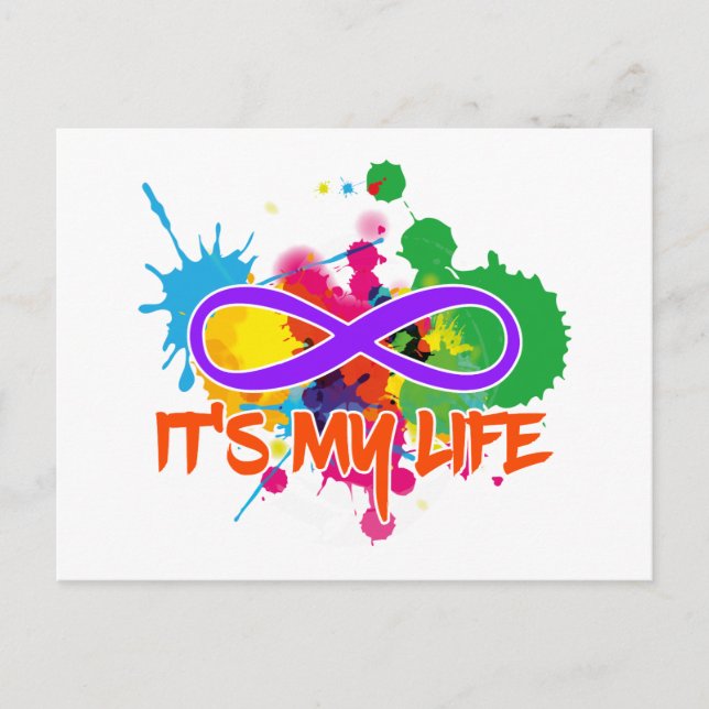 holiES - Lemniscate - It's my Life Splashes Postcard (Front)