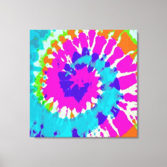 holiES - Power Spiral Batik Style Canvas Print (Front)