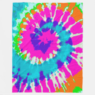 holiES - Power Spiral Batik Style Fleece Blanket