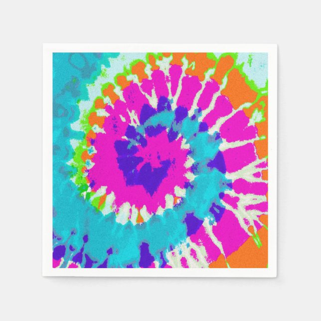 holiES - Power Spiral Batik Style Napkin (Front)