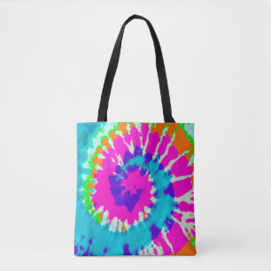 holiES - Power Spiral Batik Style Tote Bag