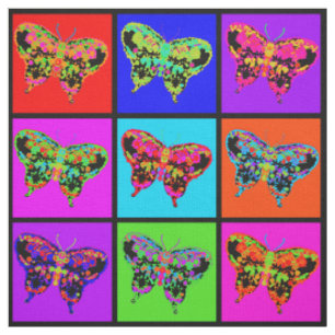 holiES - Psychedelic Butterflies Mosaic Fabric