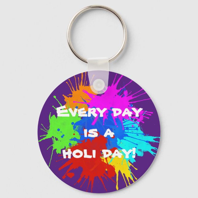 holiES - Splashes round 2 + your ideas Keychain (Front)