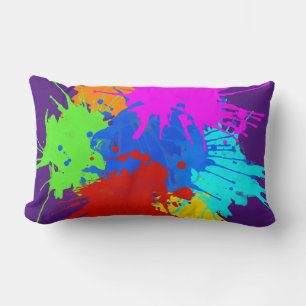 holiES - Splashes round 2 + your ideas Lumbar Pillow