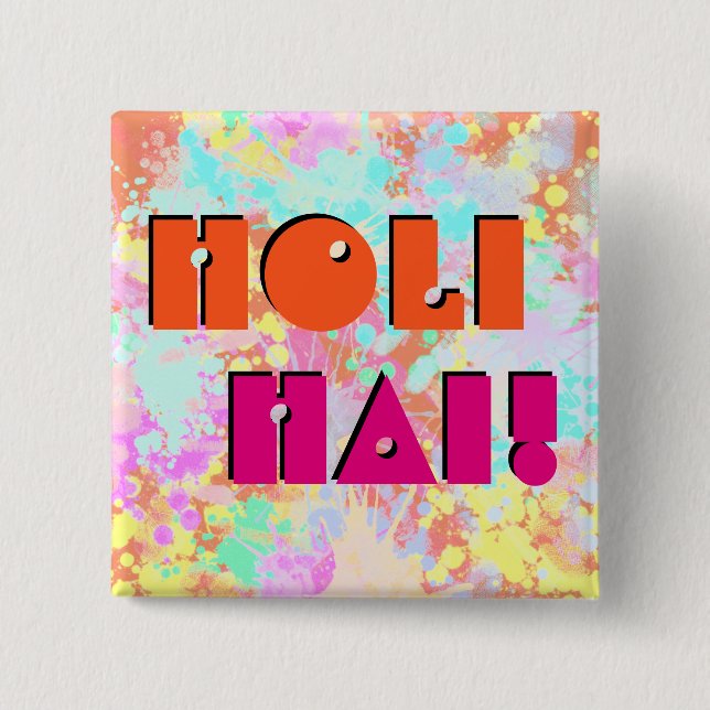 holiES - Splashes seamless pattern pastel 1 2 Inch Square Button (Front)